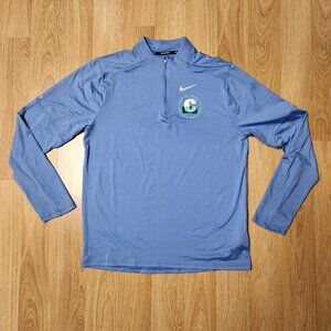 2023 Chicago Marathon B of A 1/4 zip long sleeve pullover men sz M Medium blue